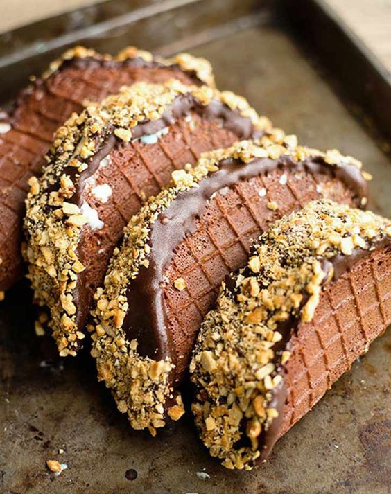 How to Make a Choco Taco at Home Secret Delicious Recipes Foods