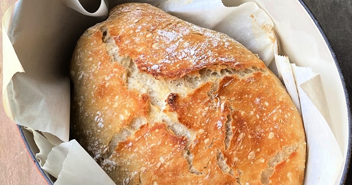 Manju's Eating Delights No Knead Bread Artisan Yeast Bread Dutch Oven baked Bread