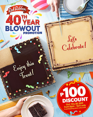 Manila Shopper: Red Ribbon 40th Birthday Promo: October 2019