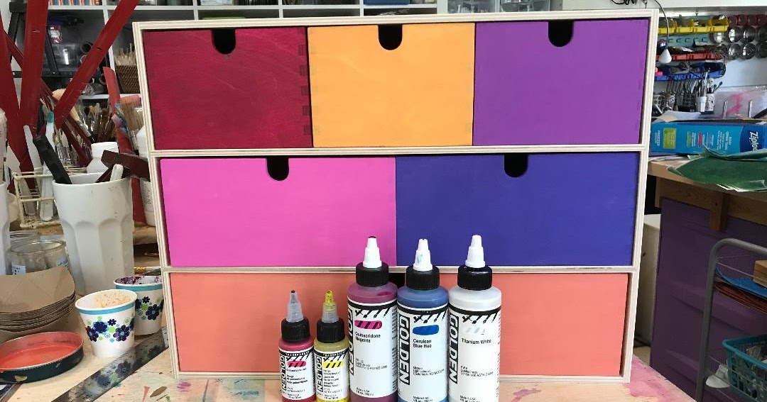 StencilGirl Talk IKEA HACK Mod Studio Organizer using StencilGirl