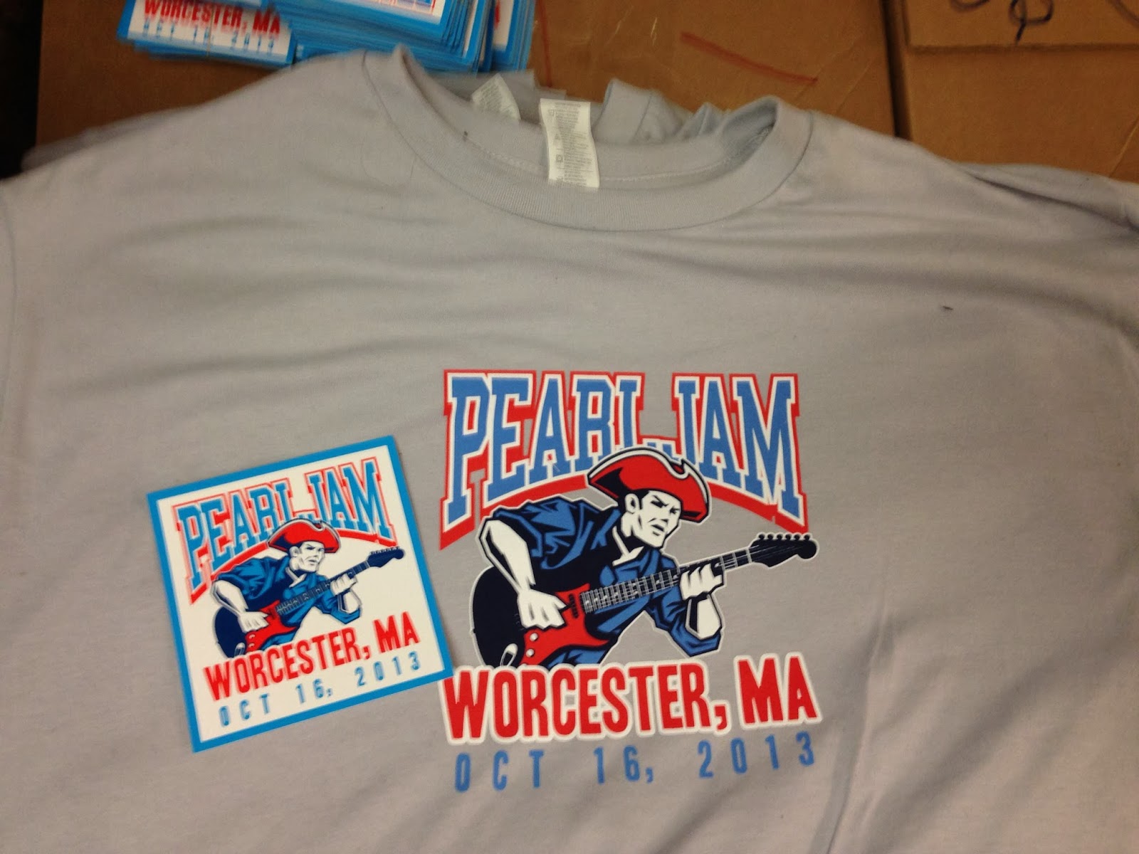 Image result for pearl jam worcester shirt