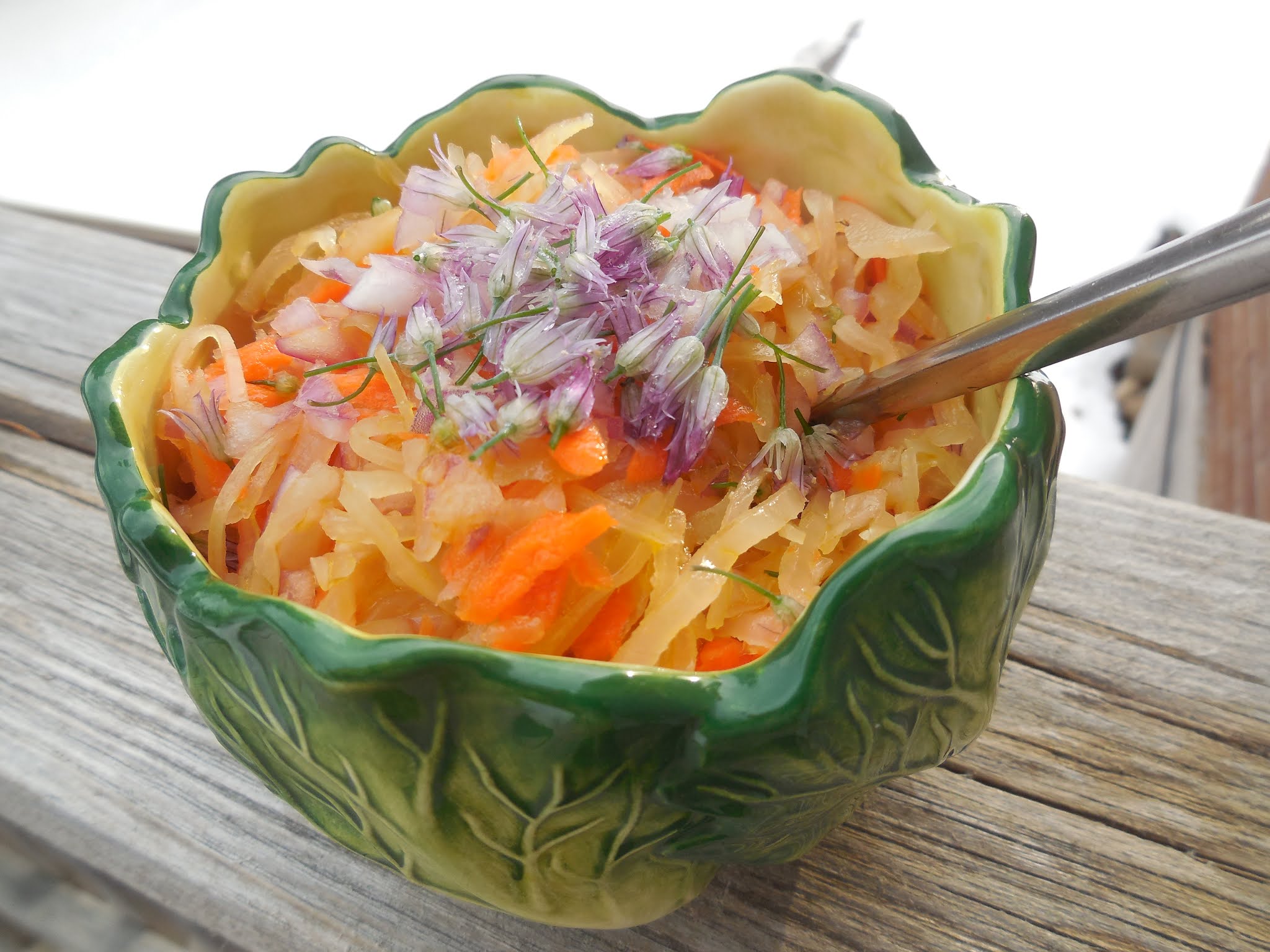 Modern Ukrainian Cooking Sauerkraut Salad