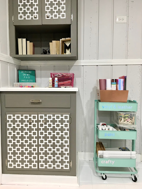 Craft room and workspace makeover for the One Room Challenge