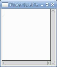 tkinter textbar with scrollbar