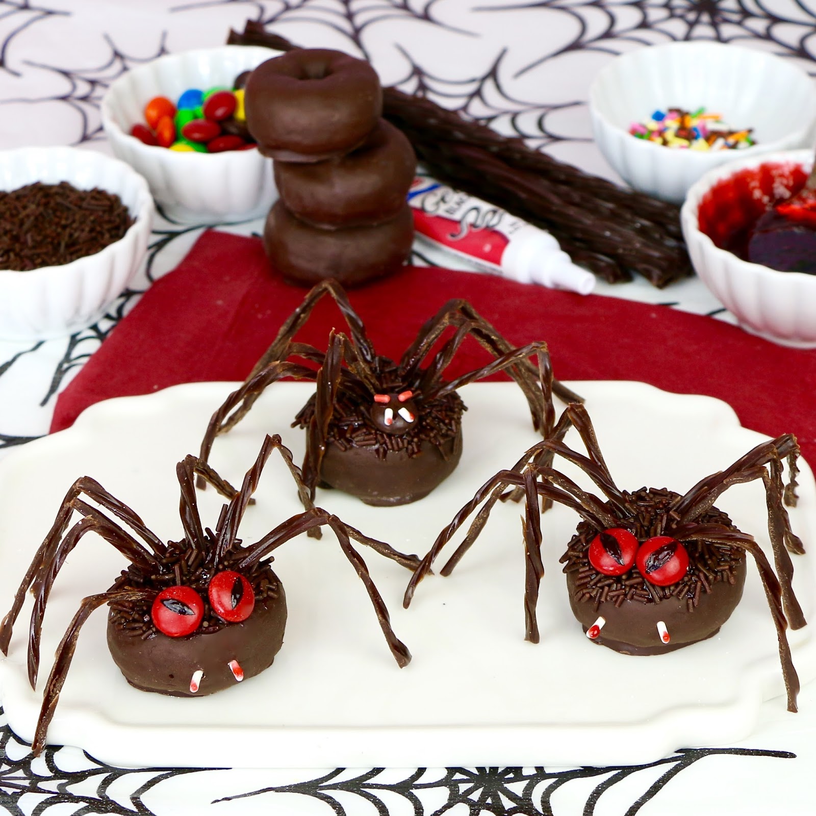 {VIDEO} Chocolate Spider Halloween Doughnuts The Lindsay Ann
