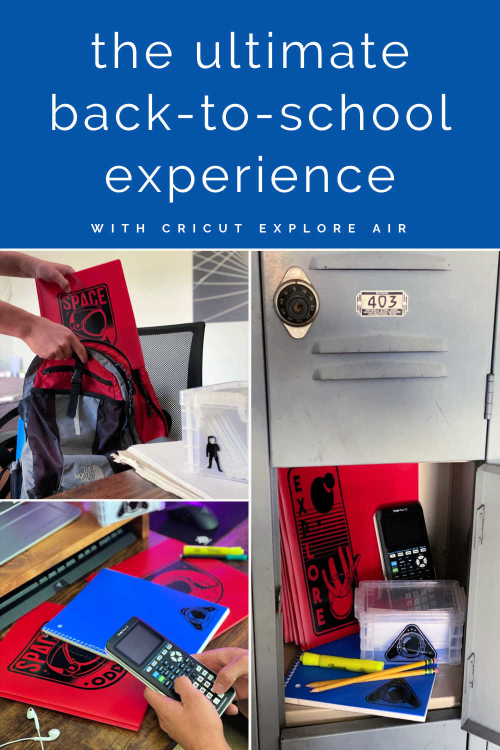 Back to school supplies cricut