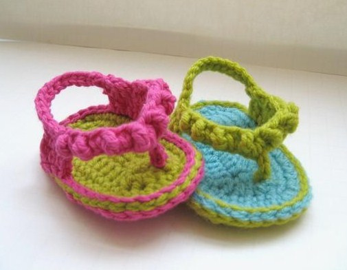 Ravelry: Crocheted Flip Flop Socks pattern by Leigh Manson-Brown