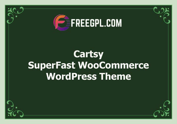 Cartsy – SuperFast WordPress WooCommerce Theme Free Download