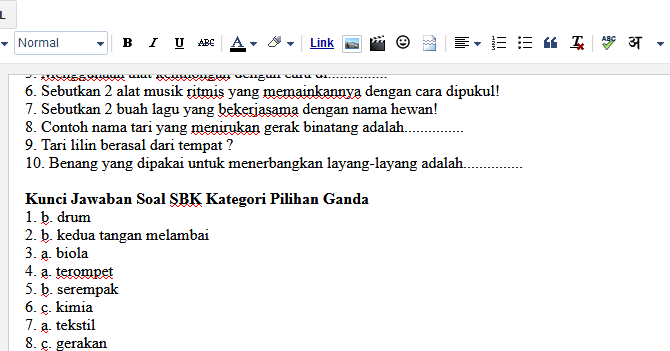 Terbaru Latihan Soal Soal Uas Seni Budaya Kelas 2 2020 Sd Mi Dan Kunci Jawaban Megaga Ari