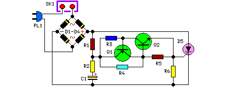 AC 220 Volts Flashing Lamps Circuit | Xtreme Circuits