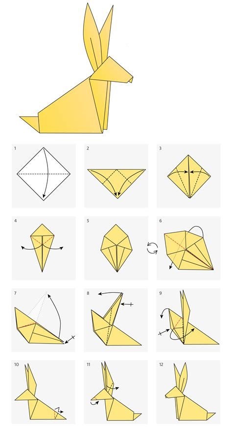 Gap giay origami hinh con tho