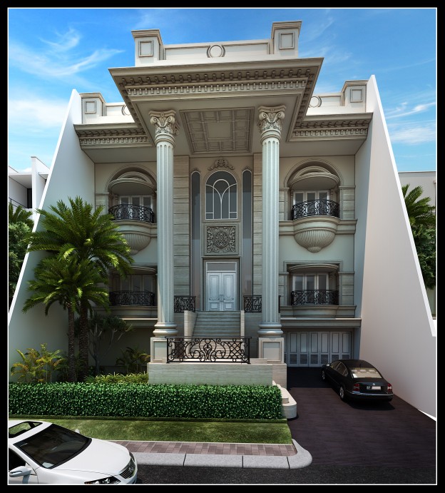 Jasa Bangun Rumah S Halim 081388771900 Semi Classic Colonial