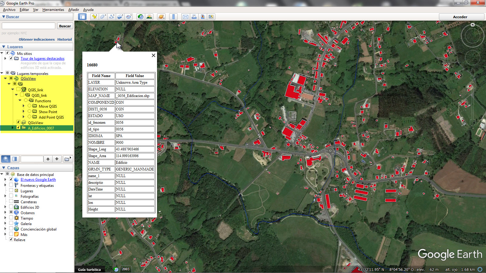 Cartografía Digital De QGIS a Google Earth y viceversa GEarthView.