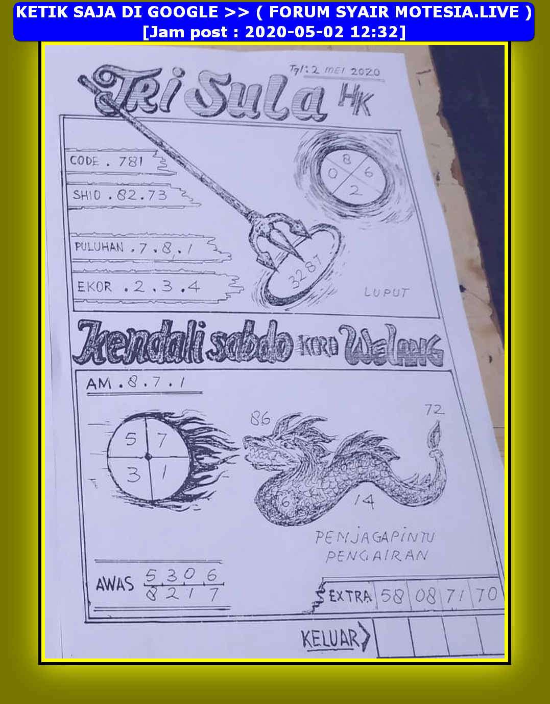 1 New Message Kode Syair Hongkong 2 Mei 2020 Forum Syair Togel Hongkong Singapura Sydney 1 New Message Kode Syair Hongkong 2 Mei 2020 Forum Syair Togel Hongkong Singapura Sydney