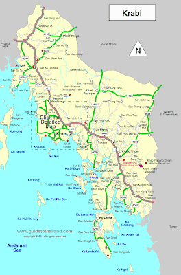 Map of Krabi