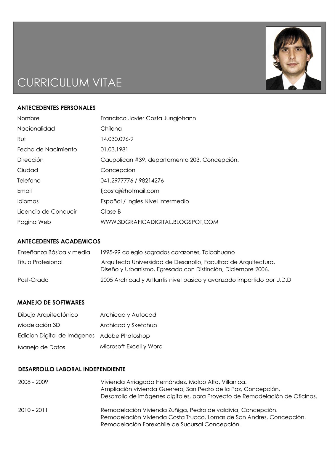 Diseños De Curriculum Vitae