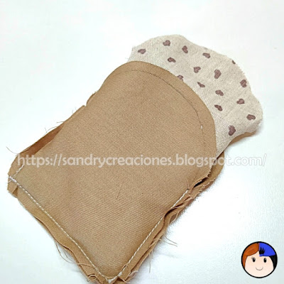Monedero de tela con boquilla paso 4.1