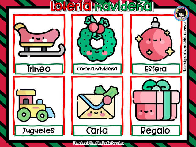 juego-loteria-navideña-bingo-navidad-imprimir