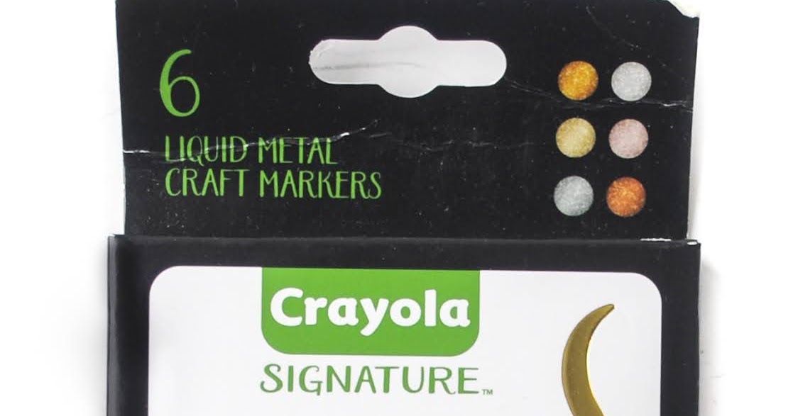 Crayola Signature 6 Liquid Metal Craft Markers - Item 58-6702 