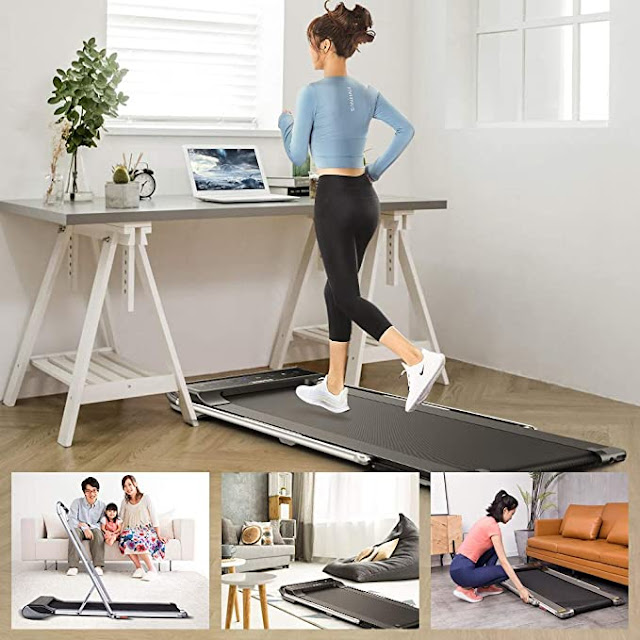 RHYTHM FUN Treadmill Under Desk Treadmill 2in1