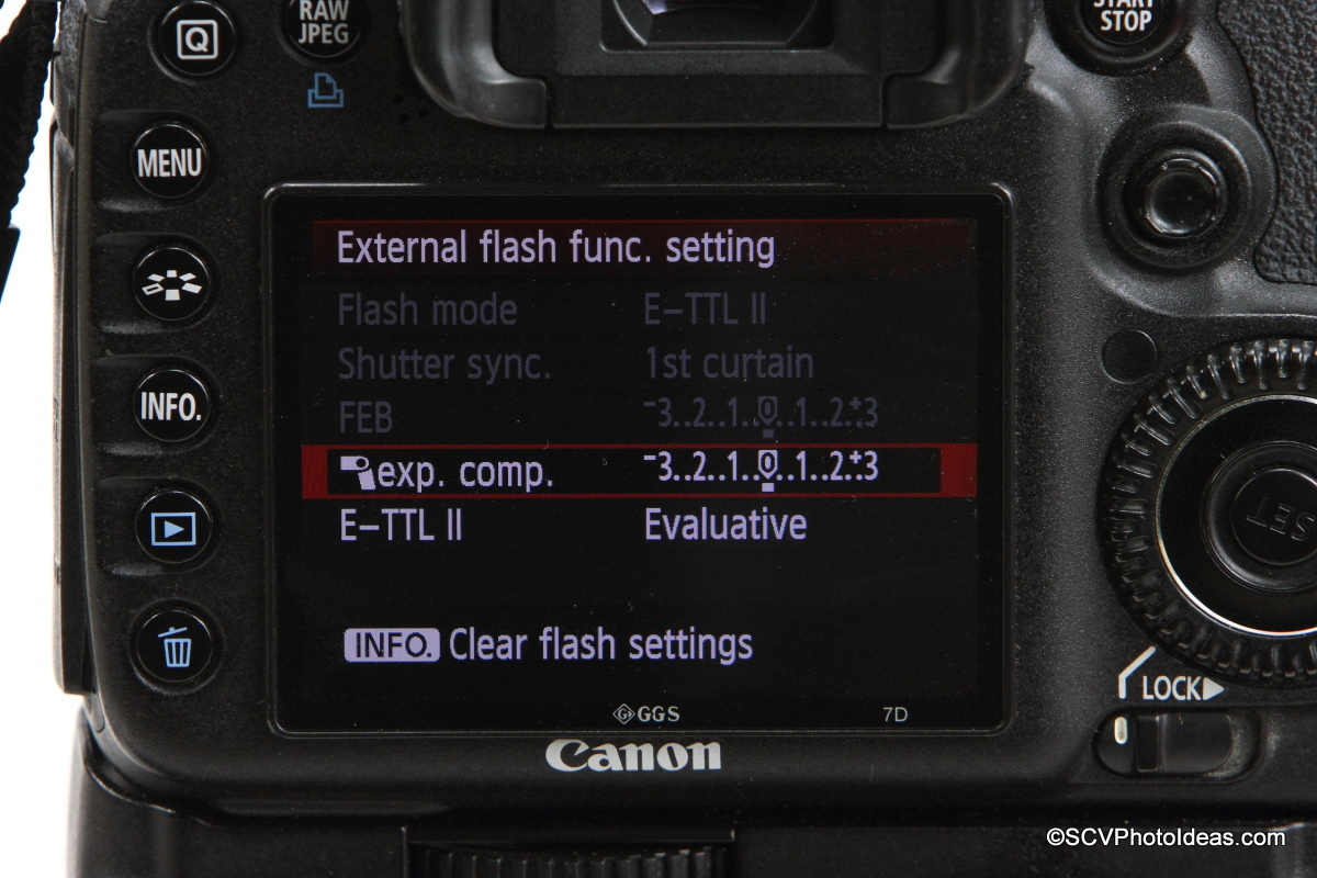 S.C.V. Photography Ideas Canon Speedlite 580EX Reference Page