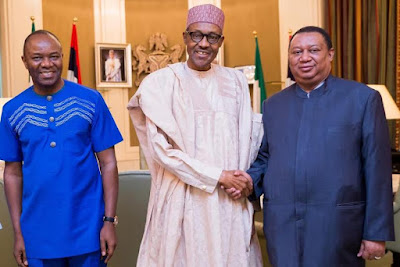 3 Photos: President Buhari receives new OPEC Secretary General, Mohammed Barkindo