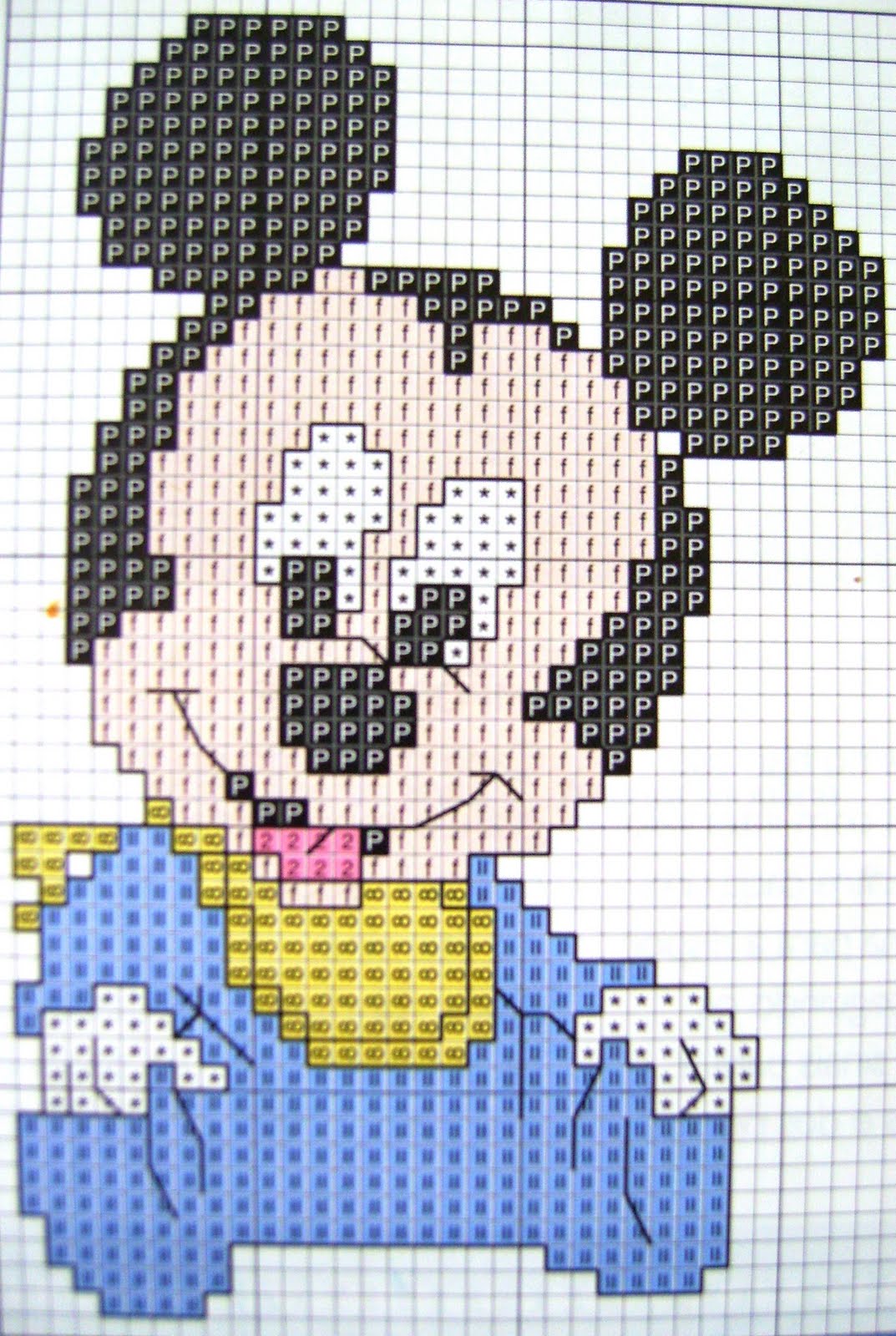 Arquivo de Artesanato: Gráficos de ponto cruz" Turma do Mickey"