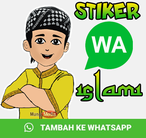 cara mudah menggunakan stiker islami whatsApp
