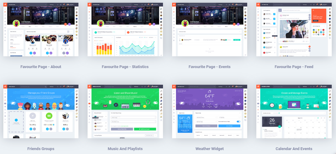 Best HTML Social Network Toolkit