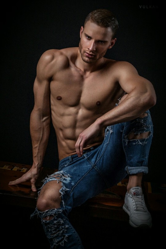 Gay in jeans man