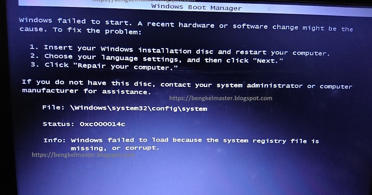 Windows 7 failed to start. Windows failed to start. windows failed to start a recent hardware or software change might be the cause to fix problem что делать.