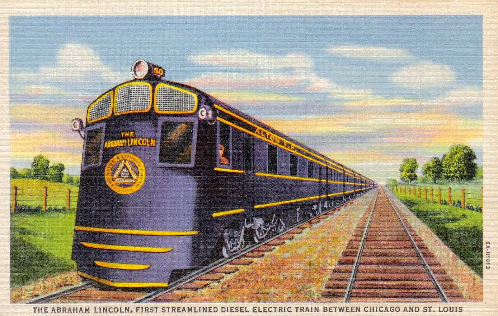 transpress nz: the &#39;Abraham Lincoln&#39; train between Chicago and St Louis, 1936