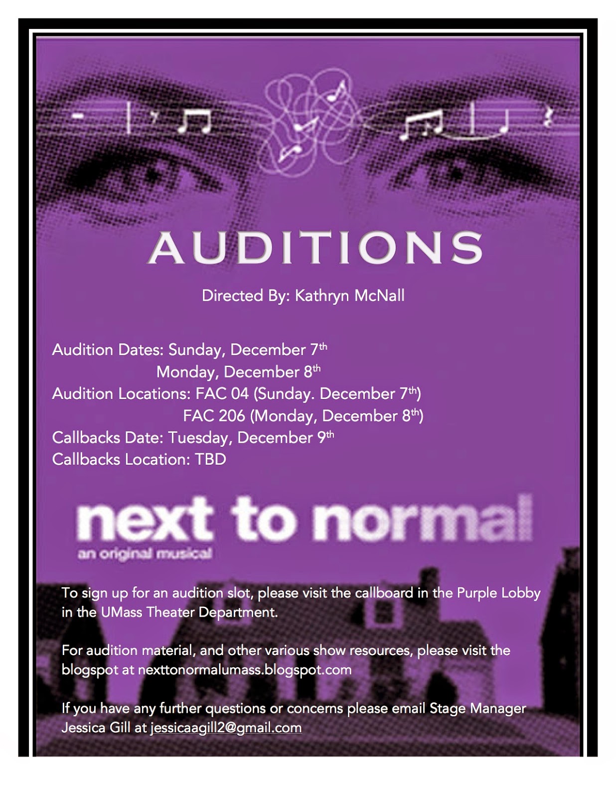 Next To Normal Audition Flyer next-to-normal-audition-flyer