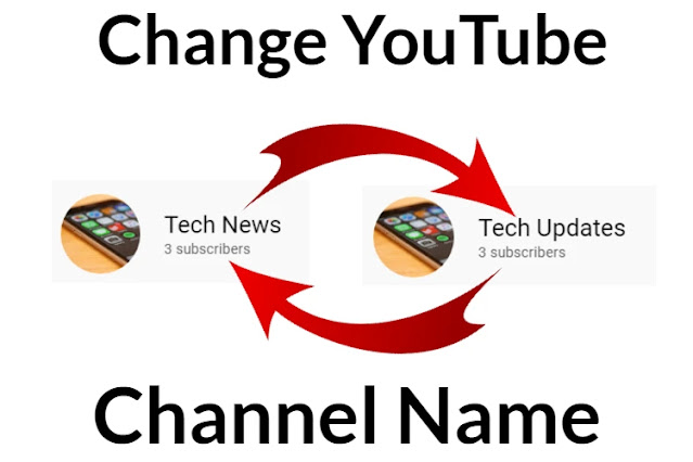 change youtube channel name using mobile