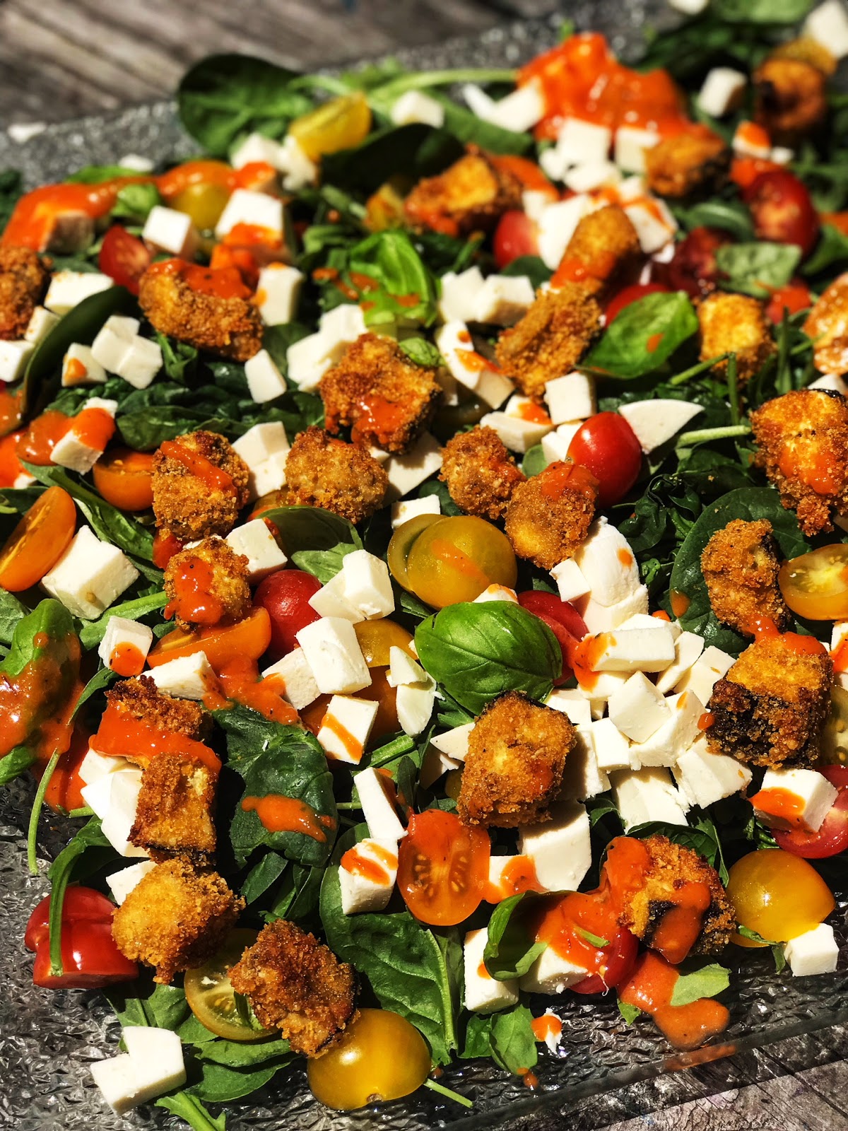 Deconstructed Eggplant Parmesan SALAD