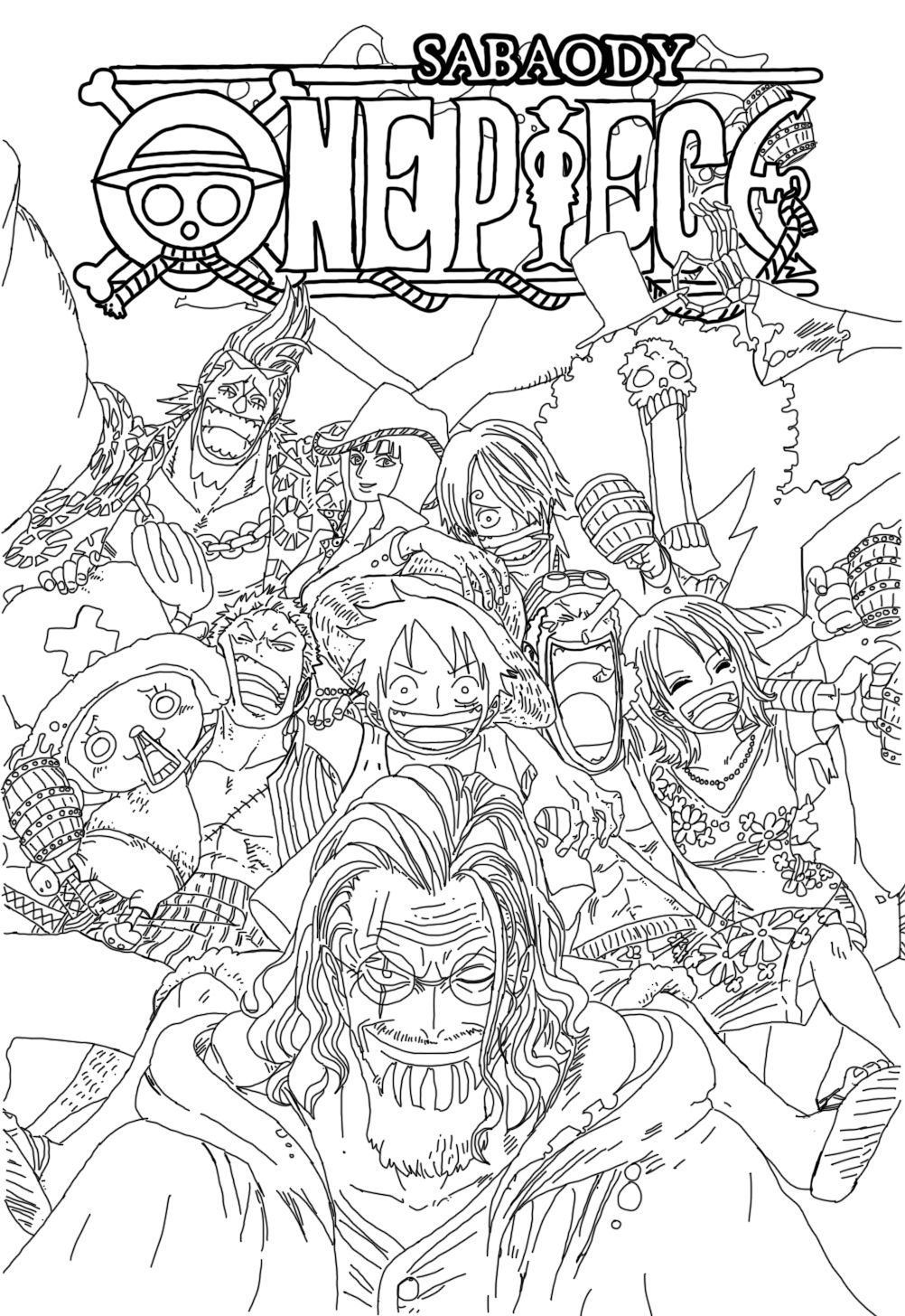 One Piece Coloring Pages Animecoloringpages