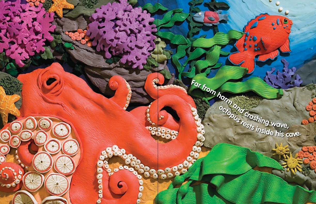 рисование подводный мир. морское дно из пластилина. поделки из бумаги на морскую тему. батик морское дно. композиция морские обитатели.