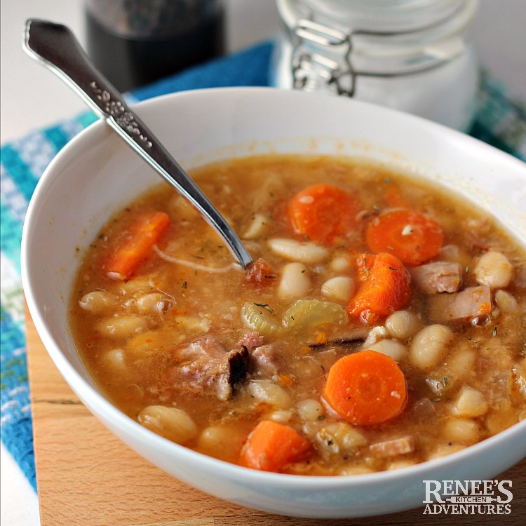 Classic Ham and Bean Soup Renee's Kitchen Adventures