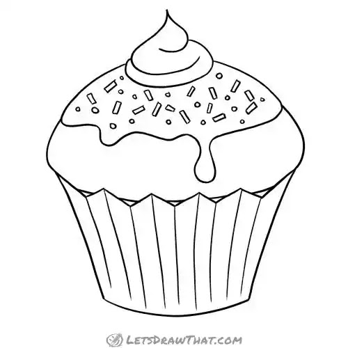 Bộ Bánh Cupcake Vẽ Tay Trang Sách Tô Màu Hình minh họa Sẵn có  Tải xuống  Hình ảnh Ngay bây giờ  Cupcake Tranh  Sản phẩm nghệ thuật Vẽ 