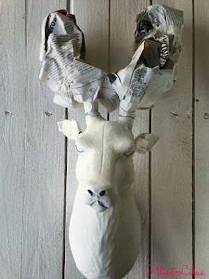 DIY / TUTORIAL CABEZA DE CIERVO CON CHALK PAINT Y SPRAY