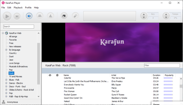 Бесплатная программа для караоке KaraFun.