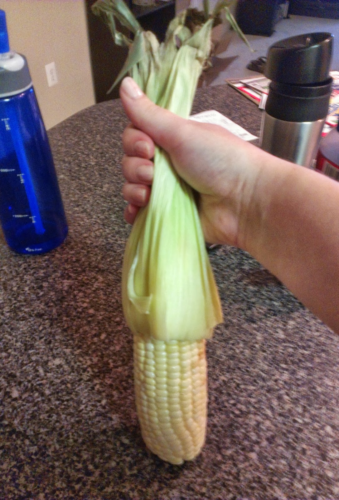 The Hungry Hood How to remove corn from the husk and cook it all at once!