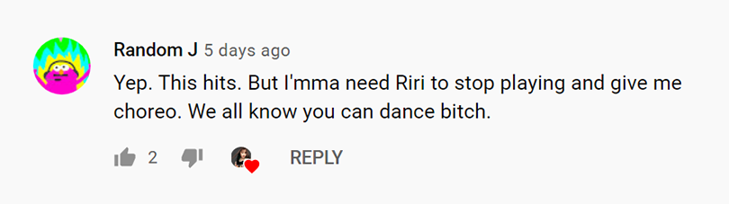 Riri likes my YouTube comment, because a bitch knows | Random J Pop Riri likes my YouTube comment, because a bitch knows | Random J Pop