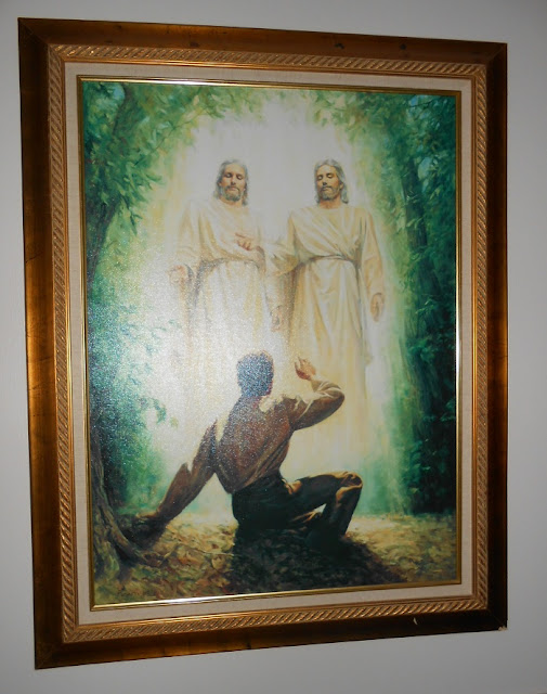 Картина в церкви, изображающая это предполагаемое событие