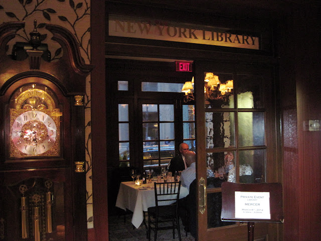 The New York Library also hosts dinner for the Iroquois Hotel