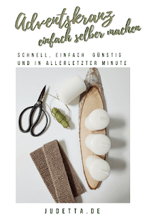 Last Minute DIY: Adventskranz schnell und einfach selber machen Schnell, einfach, günstig und in letzter Minute einen schlichten Adventskranz zaubern