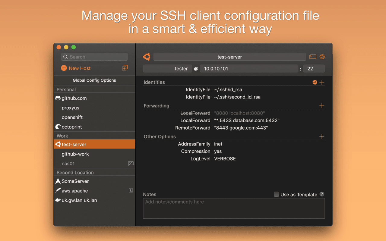 SSH Config Editor SSH Config Editor