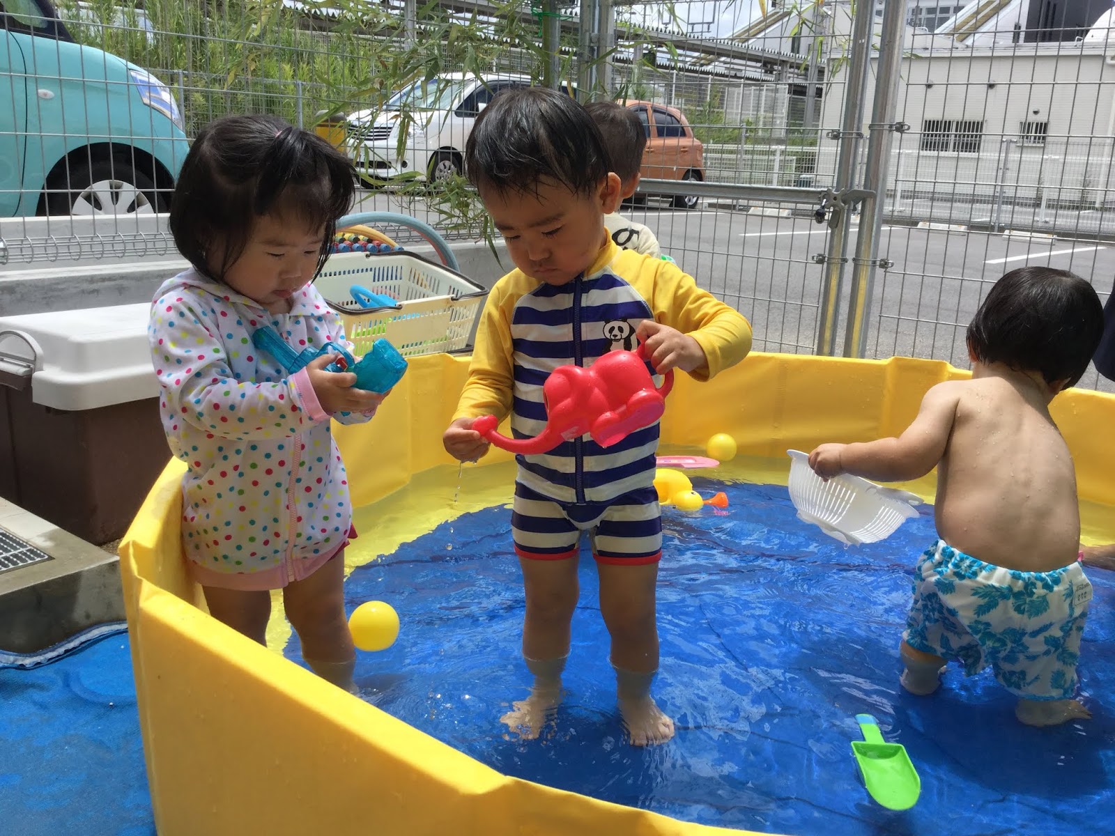 せいか幼稚園blog 志都美せいかナーサリー プール遊び