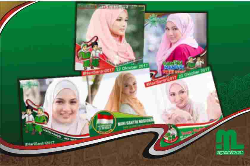 Kumpulan Bingkai Foto Profil Hari Santri Nasional Ayo