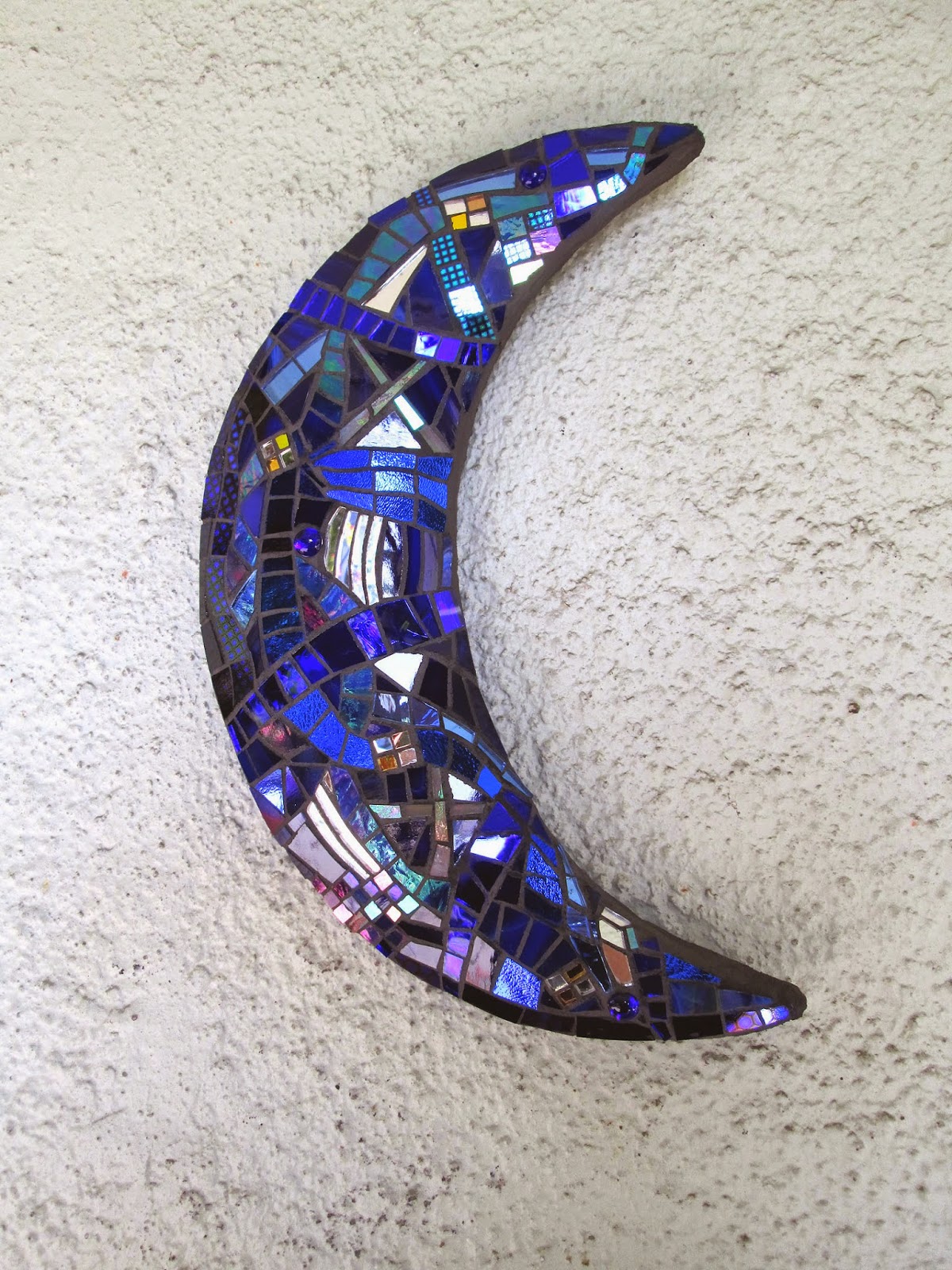 Kim Larson Art, Mosaics + More Mosaic Sun & Moon for a Departed Mother